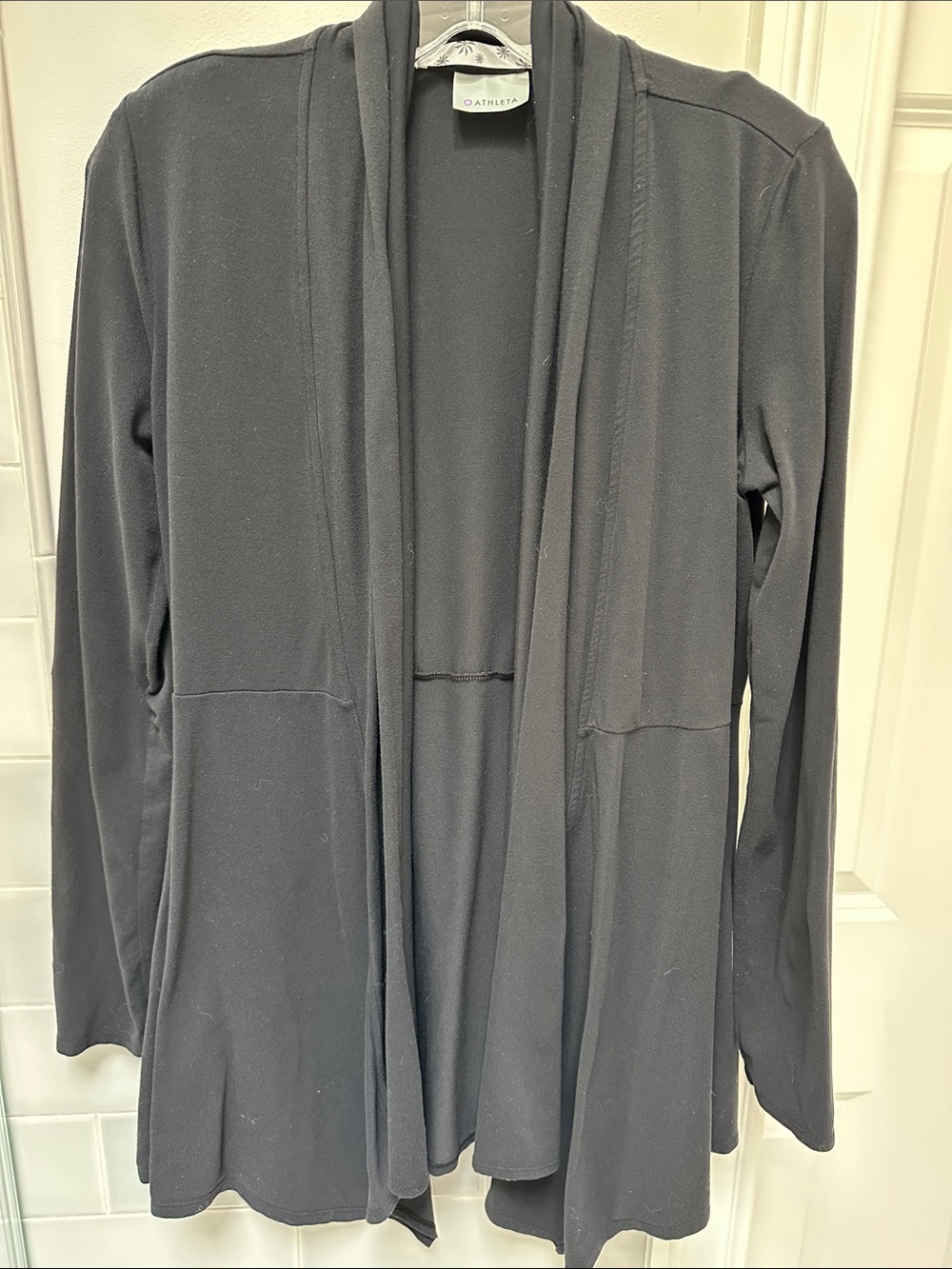 Athleta Black Small feminine top for going out or over yoga/pilates clothes!